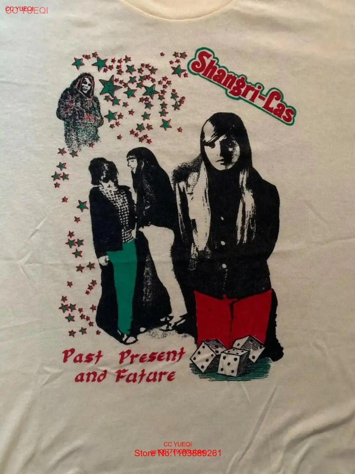 Рубашка Past Present and Future Mary Weiss Shangri Las белая унисекс S-5XL