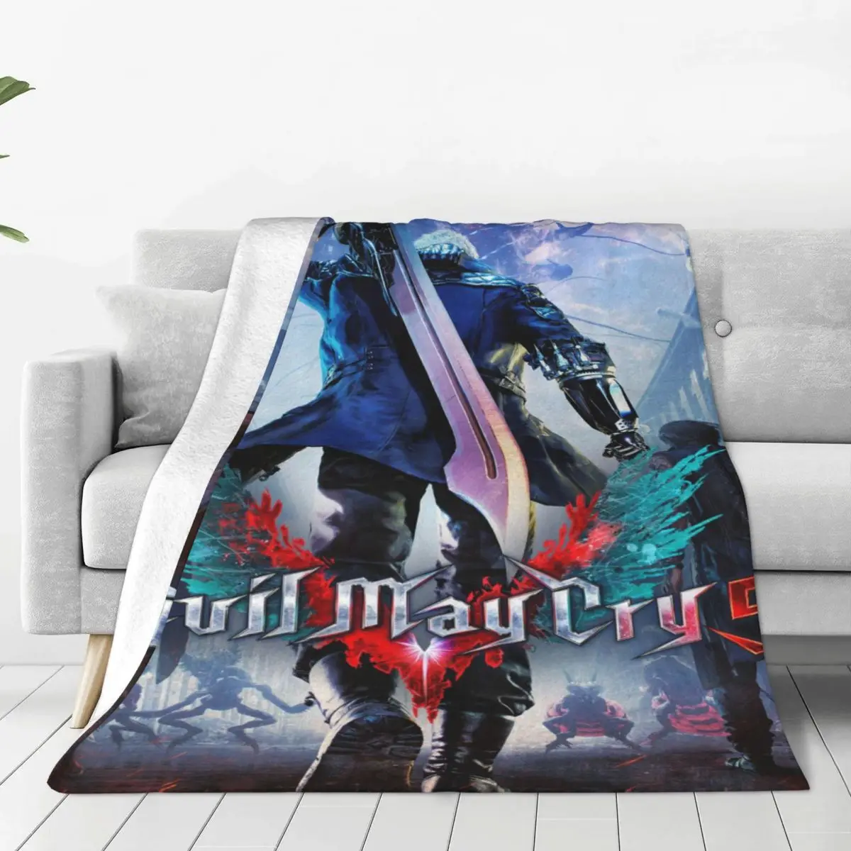 D-Devil May Cry DMC игровые одеяла чехол для дивана фланелевые зимние мультяшные