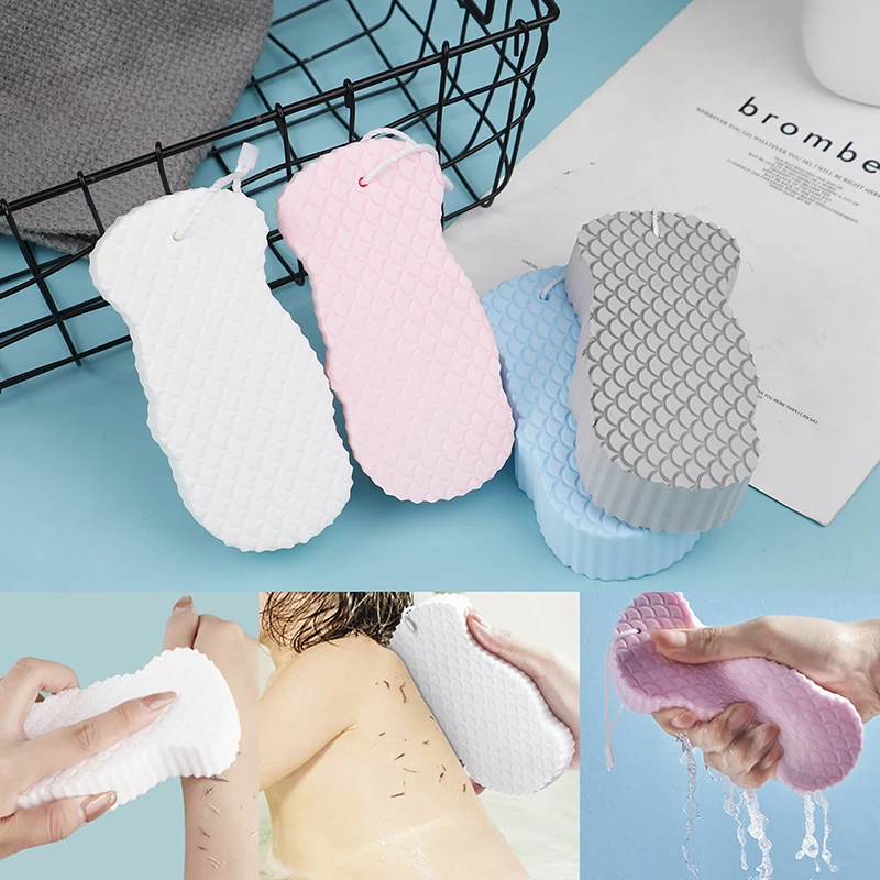 3D Magic Children Bath Sponge body Exfoliating Dead Skin Sponge Massager Cleaning Shower Brushes Peeling Sponge Artifact