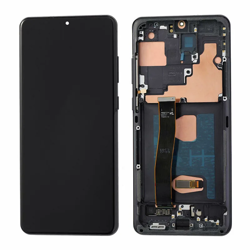 

No Burn Super AMOLED for Samsung Galaxy S20 Ultra LCD Display Matrix Pantalla Digitizer G988 G988F Touch Panel Assembly Frame