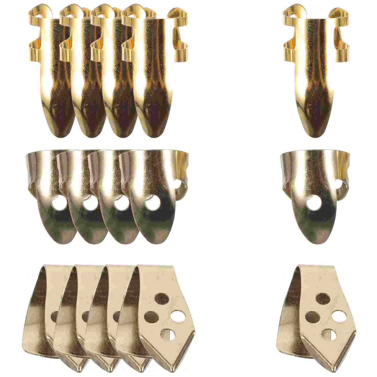 

1 Set of Finger Pick Set Metal Finger Pick Protector Plastic Banjo Thumb Finger Picks