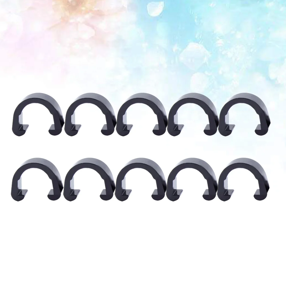 

10pcs Aluminium Alloy Wire Clamps Durable Fixing Pipe Clamp Line Clips for MTB Bike