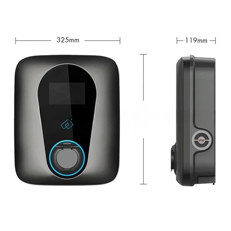 Трехфазный OCPP 1.6J эстаций RFID 4G и Wi-Fi 22 кВт Teison type 2