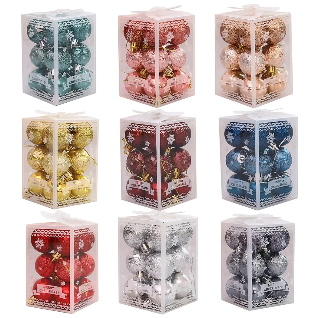 12 шт. рождественские шары украшение для рождественской вечеринки подвесной шар