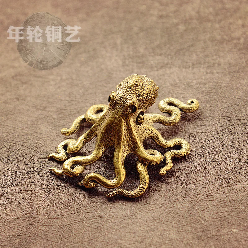 Латунные украшения в виде осьминога, украшения для чайного столика, Bafang Nacai домашние ремесла