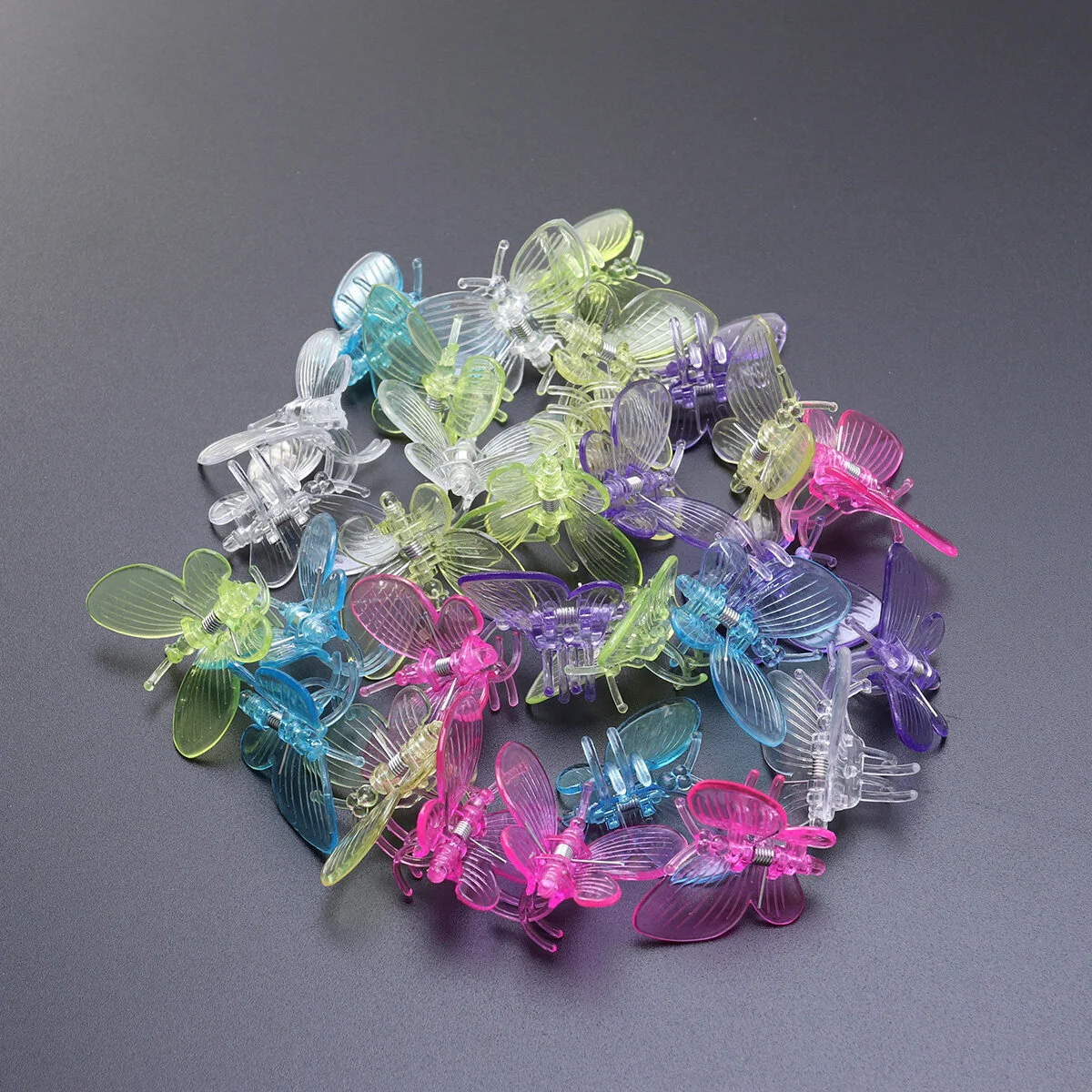 

60 Pcs Plastic Hooks Hanging Creative Vine Fixed Clips Flower Vegetable Ladybug Shaped