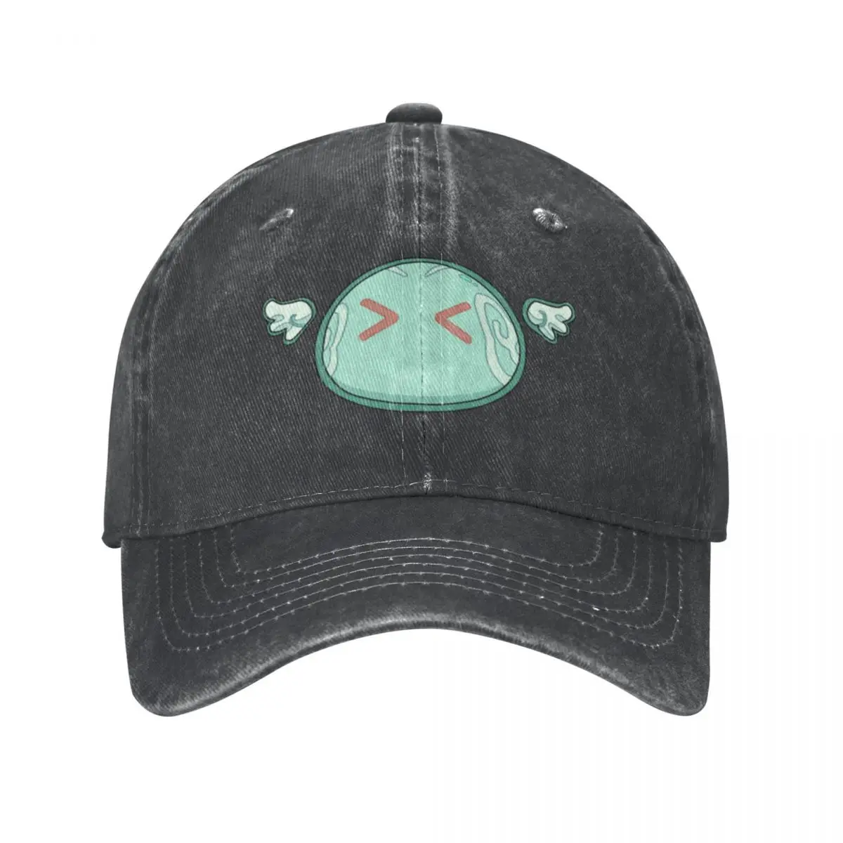 

Genshin Impact Anemo Slime Washed Cotton Ponytail Baseball Cap Baseball Hat Dad Anime Game Cap Summer Hip Hop Casquette