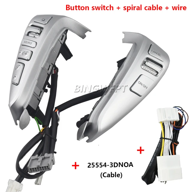 

Круиз-контроль на рулевом колесе, круиз-переключатель для Nissan Sentra Livina Almera Cube Versa, кнопочный переключатель