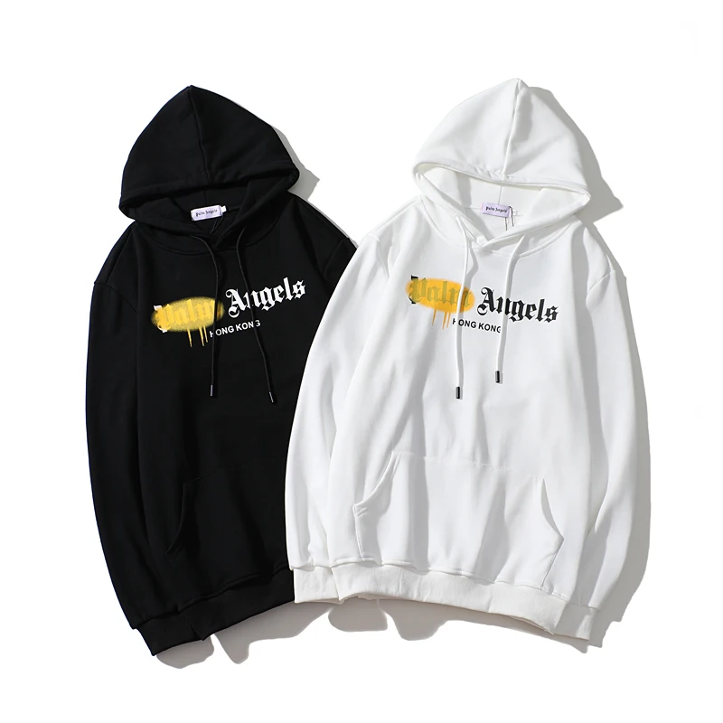 New PALM X ANGELS boys and girls universal letter loose sweater casual sports hooded sweater