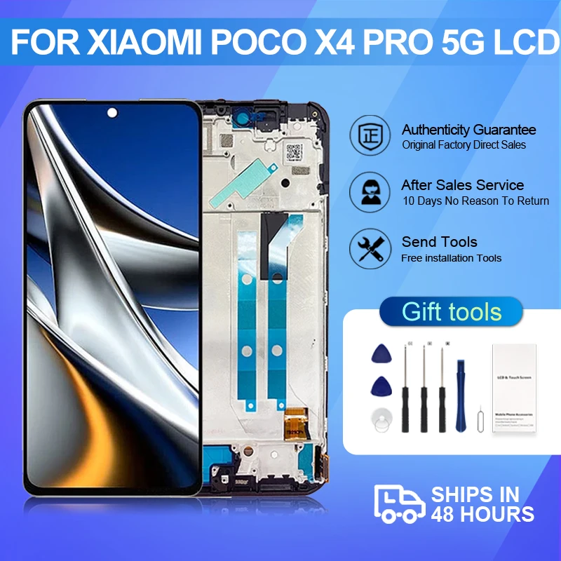 

1Pcs 6.67 Inch 201116PG Screen For Xiaomi Poco X4 Pro 5G Lcd Touch Digitizer For Redmi Note 11E Pro Display Assembly With Tools