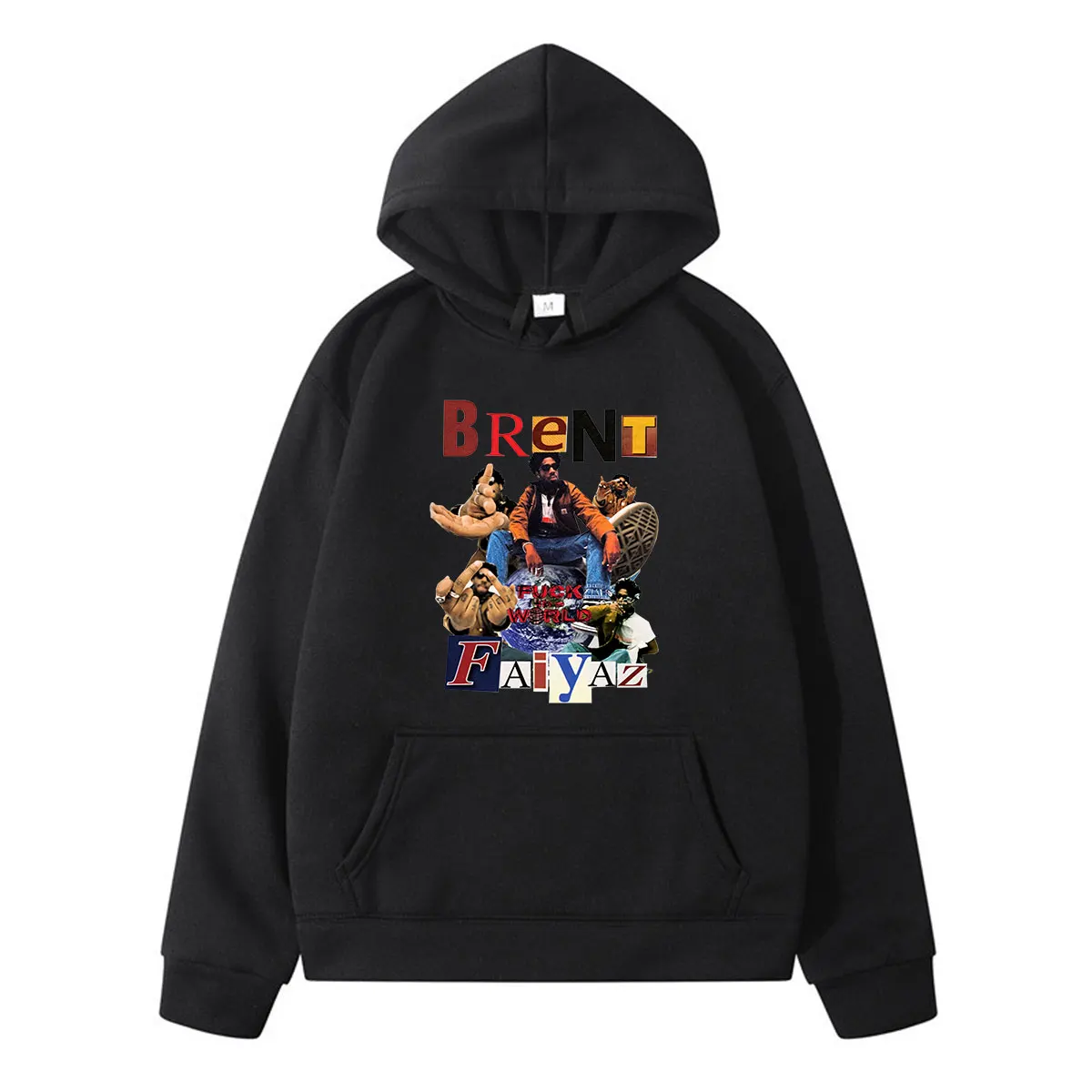 

Brent Faiyaz Classic Unique Printing Winter Long Sleeves Thick Loose Casual Sports Simple Design Man Hoodie High Street Style