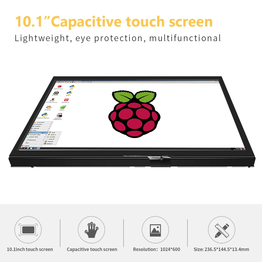 10 1 дюймовый 10-дюймовый ЖК-модуль 1024*600 IPS дисплей raspberry pi экран с сенсорным экраном