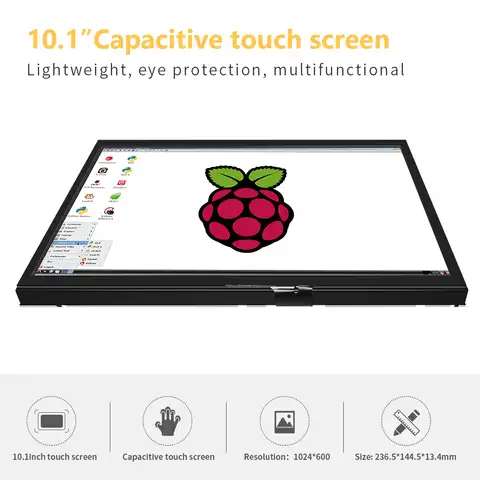 10,1 дюймовый 10-дюймовый ЖК-модуль 1024*600 IPS дисплей raspberry pi экран с сенсорным экраном Поддержка pi3 pi4 3B orange pi banana pi