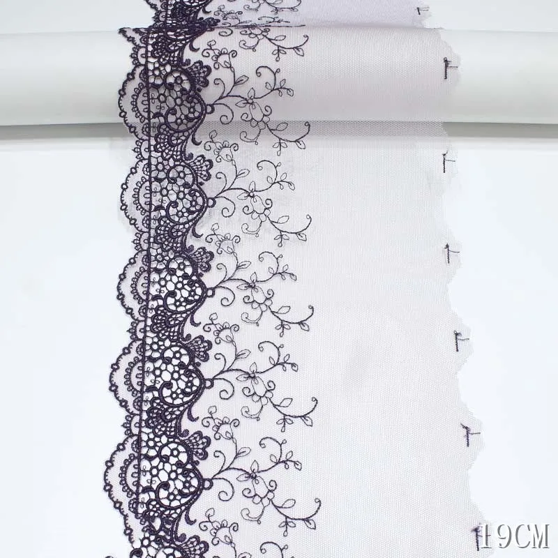 2 ярда кружевная ткань с цветочной вышивкой сетчатый тюль бюстгальтер свадебное