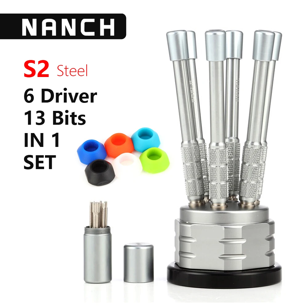 

Magnetic Screwdriver Nanch Tool 6 Driver 13 Bits in 1 Ultimate Pro Tech Repair Precision Bits Phones Set for Laptop PC