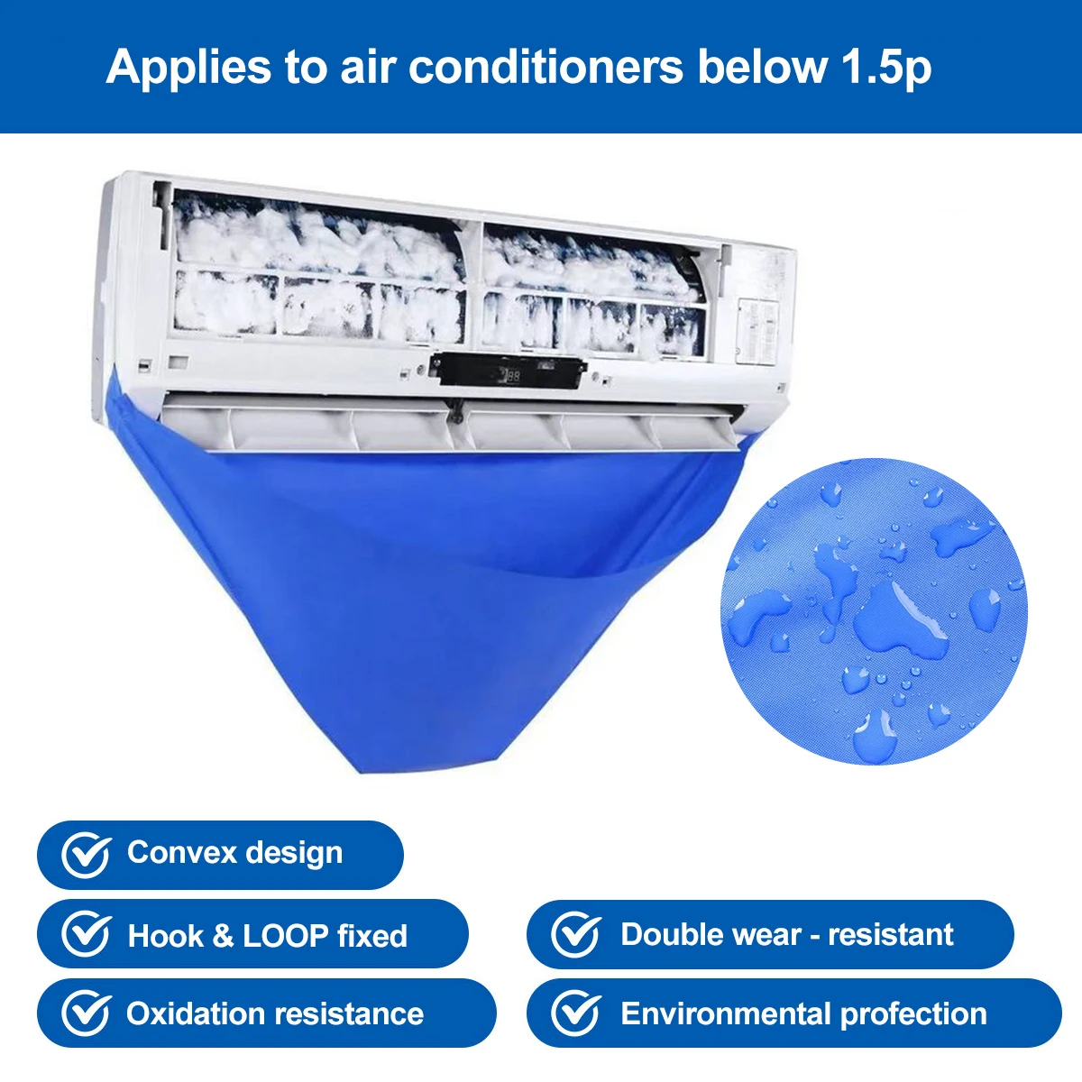 

Air Conditioner Cleaning Cover Brushes Filter Net Waterproof Air Conditioner Cleaning Dust Protection Cleaning Cover Bag Tools