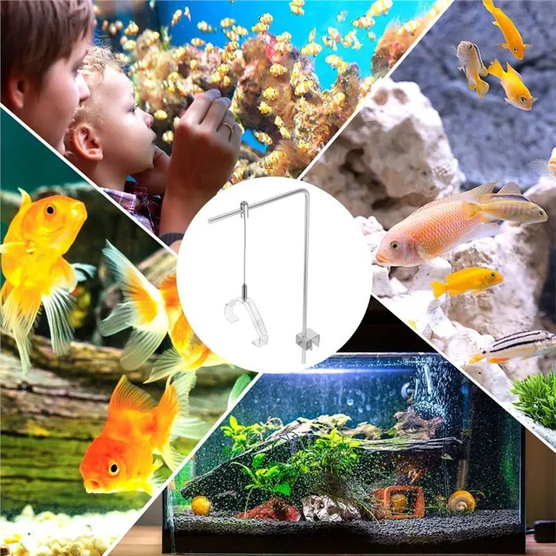 Фото Подставка для аквариумного светильника ABMH-Fish Tank Light Rack с креплением-клипсой для пресноводных и морских аквариумов №2