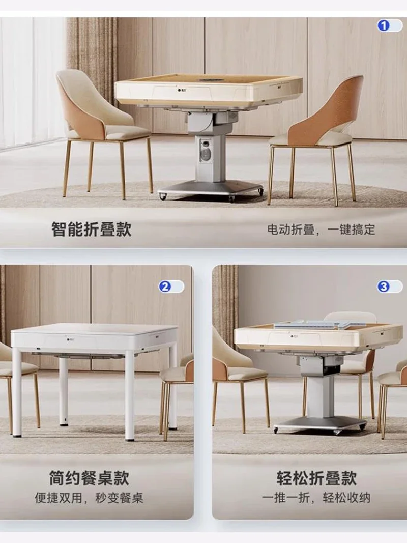 Электрический складной обеденный стол роскошная мощность мозга автоматический