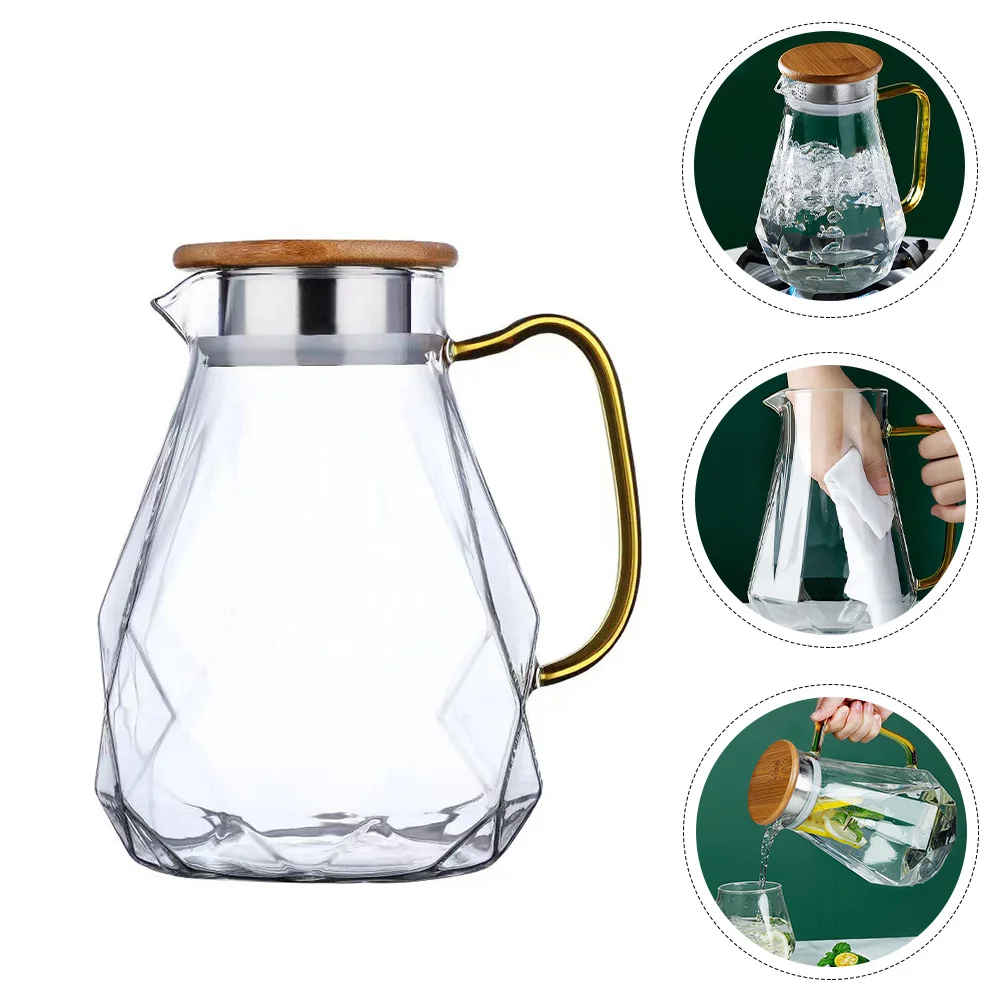 

Glass Pitcher Water Jug Milkfridge Cup Frother Frothing Steaming Espresso Cold Kettle Orange Decanter Nightstand Creamer Beer