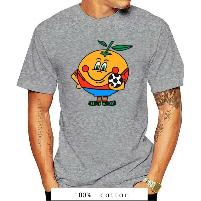 

T-shirt 82 with Spanish orange , vintage T-shirt, custom print, brand new