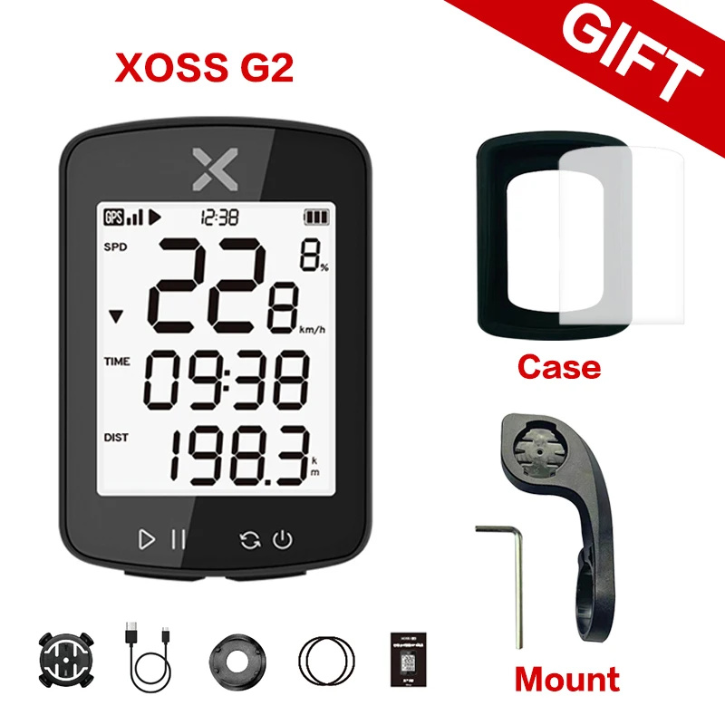 

XOSS New G2/G2 Plus GPS Cycling Computer Bicycle Wireless Speedometer Bluetooth Tracker Waterproof Road MTB Bike Odometer