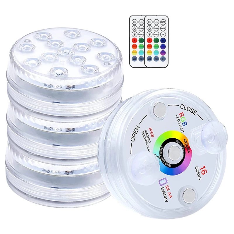 

GTBL 21 Key RF Remote Control,LED Waterproof Submarine Light Aquarium Light Magnet Sucker Light Remote Control Lamp