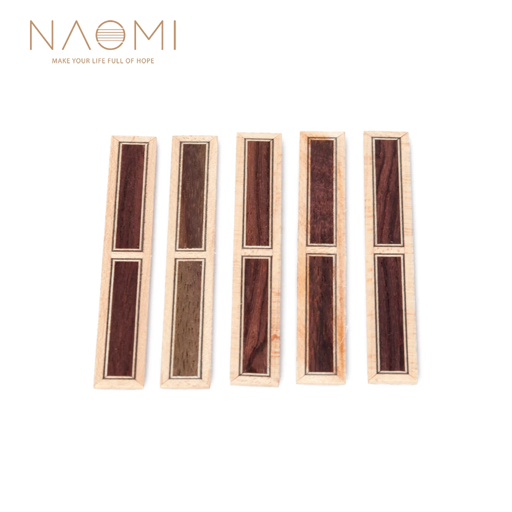 

NAOMI 5 шт. Классическая гитара мост галстук блоки инкрустация палисандр деревянная рамка серия гитарные части Аксессуары Новый NA-02