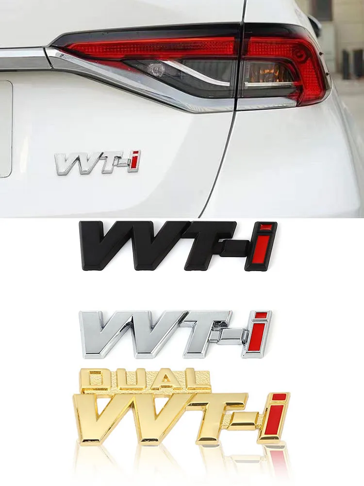 

3D Metal Car Sticker Emblem Badge for TOYOTA VVT-i VVTI Camry COROLLA YARiS Rav4 Ralink REIZ CROWN PRIUS REIZ VIOS Auris Avensis