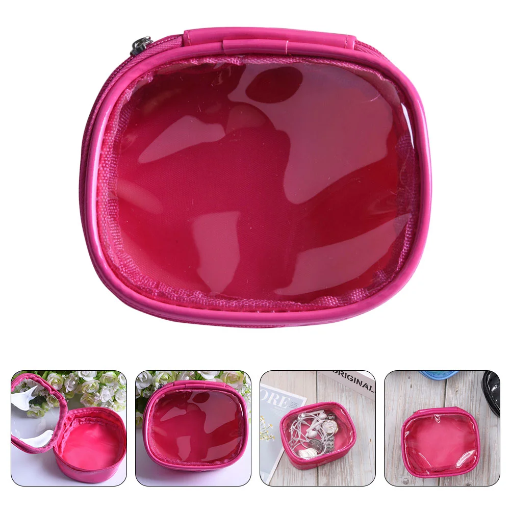 

Travel Bag Toiletry Transparent Organizer Cute Clear Pouch Personal Wash Bags Pu