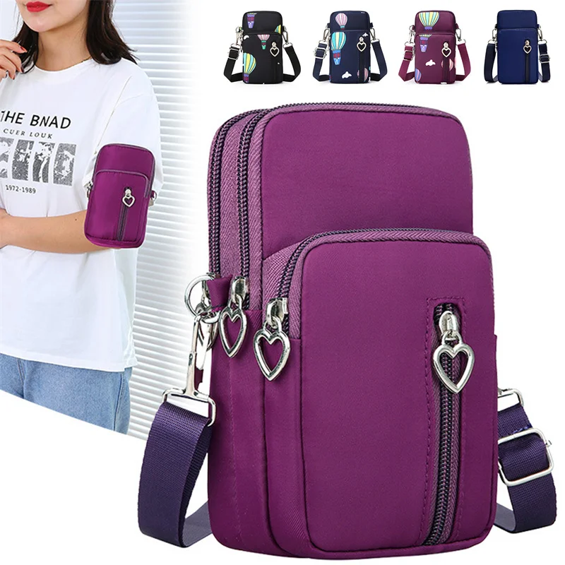 

Unisex Mobile Phone Bag Women Men Shoulder Bags Messenger Bag Outdoor Sport Arm Purse Shoulder Bag Women Small Phone Pouch