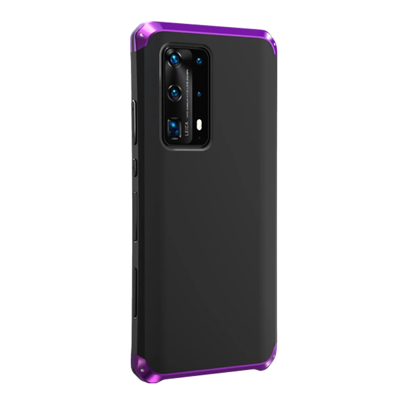 Luxury Shockproof Metal Phone Case For Huawei P40 P30 Pro Thin Hard Aluminium Hybrid Pc Case For Mate 40 30 Mate20 Pro Cover