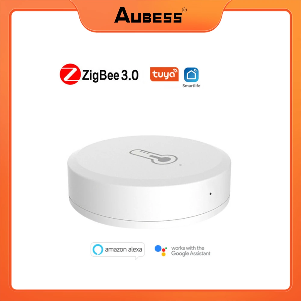 

Aubess Tuya Smart ZigBee Temperature Humidity Sensor Smart Home Real Time Monitoring DIY Linkage Work With Alexa Google Home