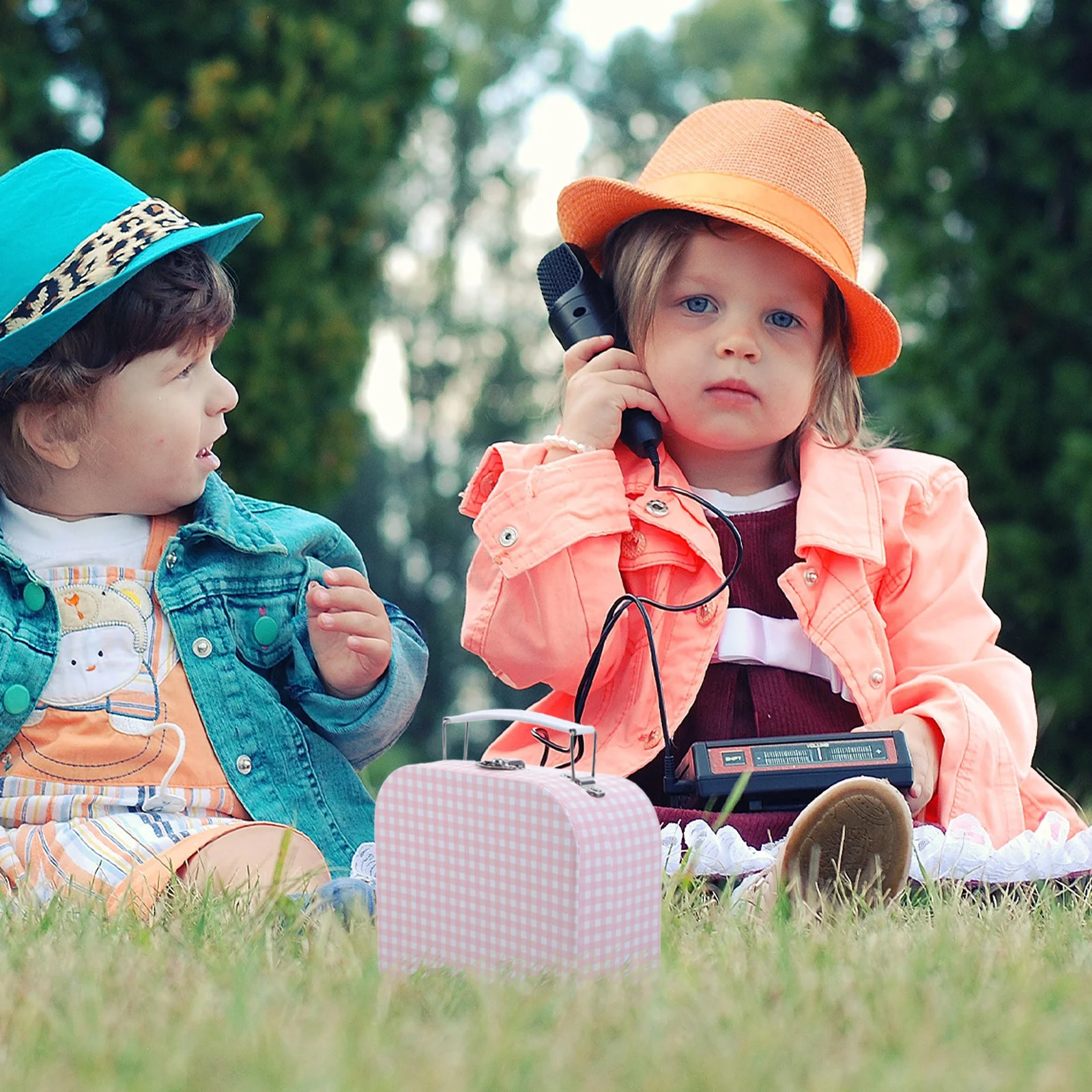 Детская подарочная коробка чехол для ожерелья деревенская губная помада шляпа