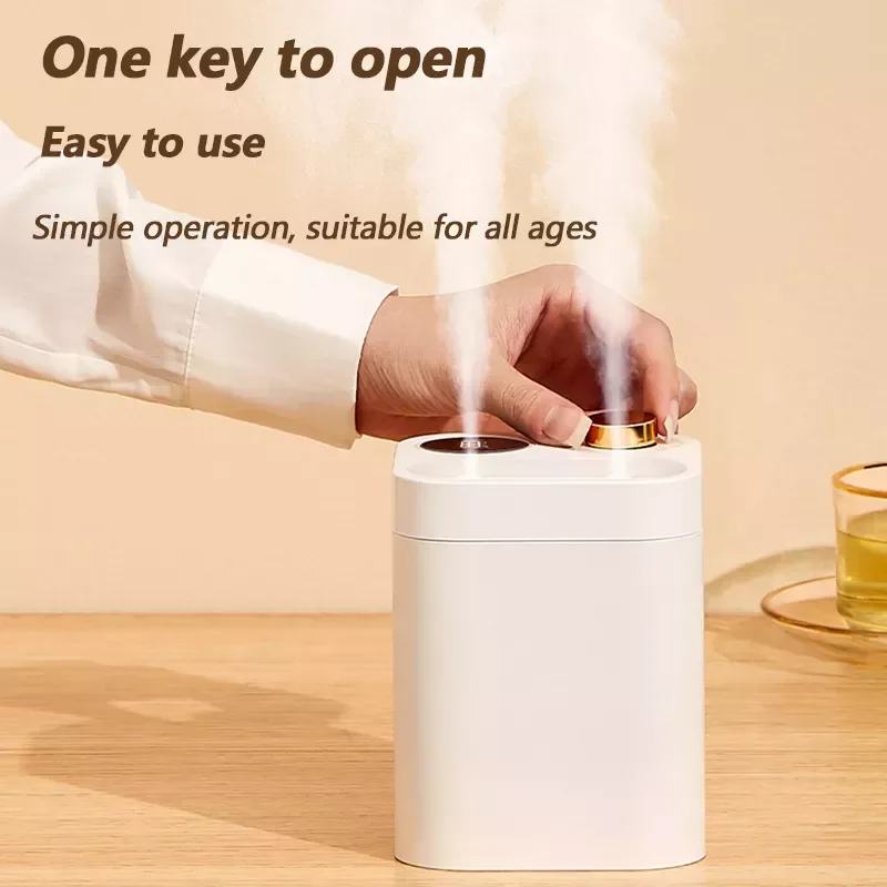 

Spray Air Humidifier LED Digital Display USB Rechargeable Mini Aroma Diffuser Heavy Fog Volume Household Silent Humidifier