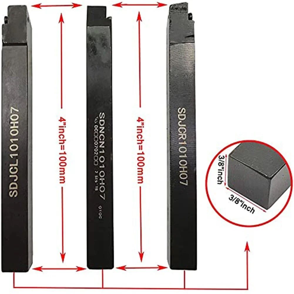 Держатель токарного расточного станка SDNCN1010H07 SDJCL1010H07 SDJCR1010H07 с 3 пластинами DCMT21.51 и