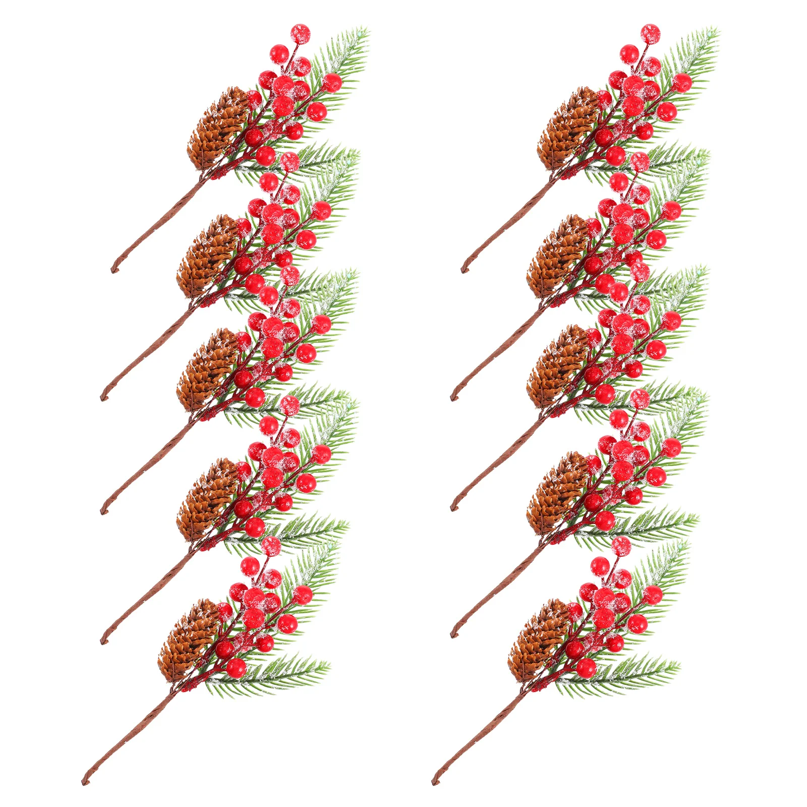 

10pcs Vivid Simulation Pine Cones Pine Christmas Tree Cuttings