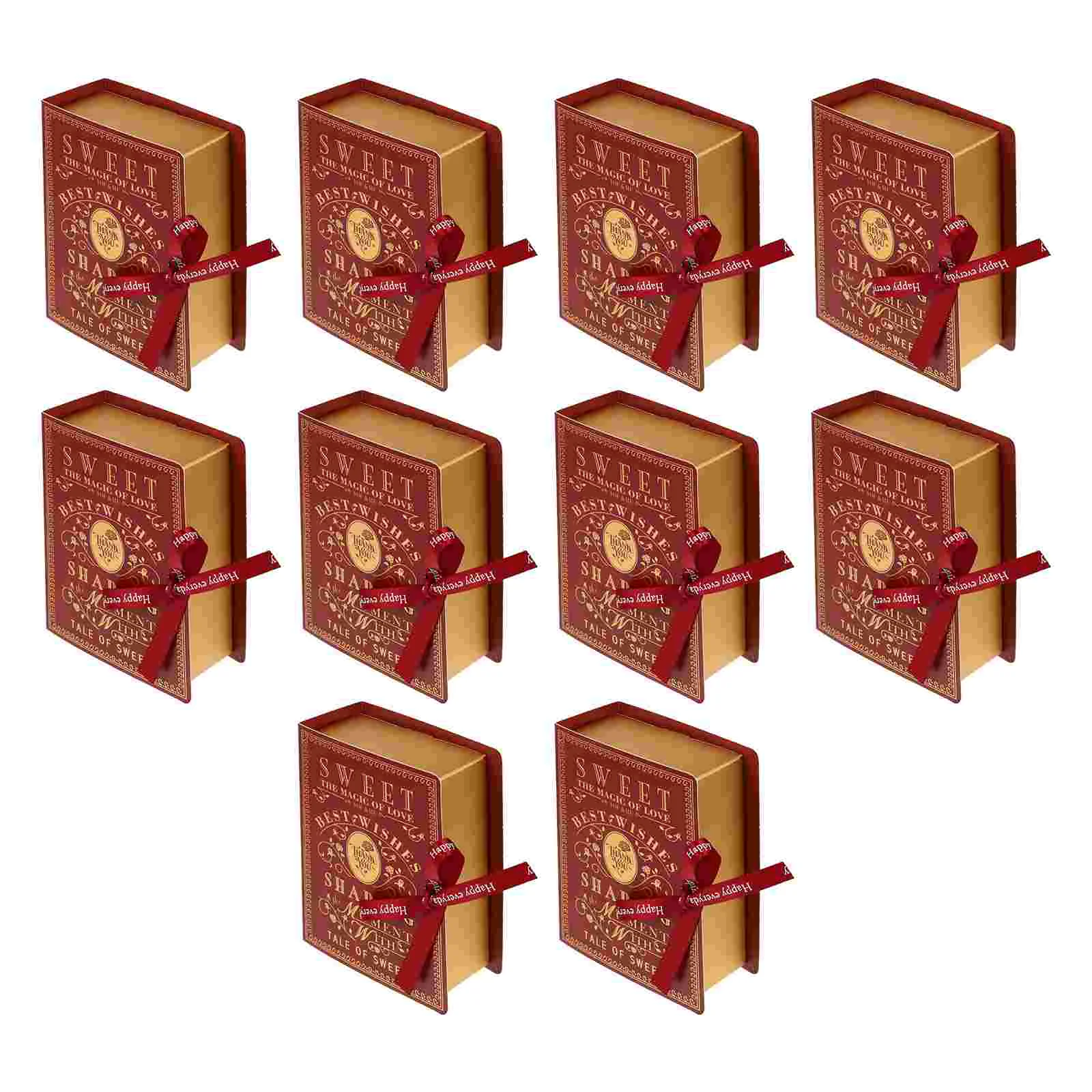 

Box Book Boxes Gift Candy Decorative Wedding Decor Books Storage Shaped Case Party Favor Paper Themed Container Chocolate
