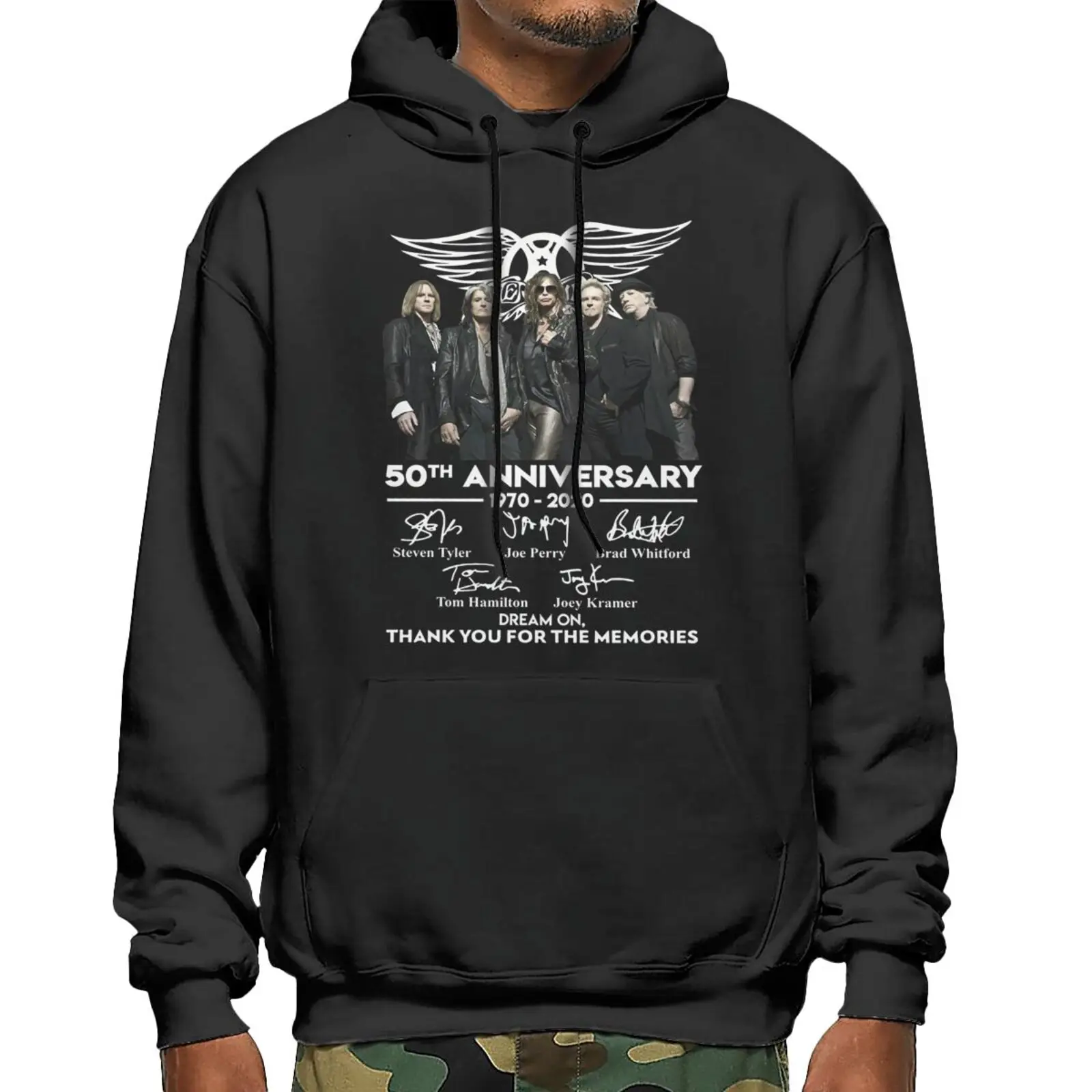 

Aerosmith 50Th Anniversary 1970-2020 4733 Hoodie Paired Hoodies Hood Clothes Men Mens Clothes Hoodie Korea Oversize Sweatshirt