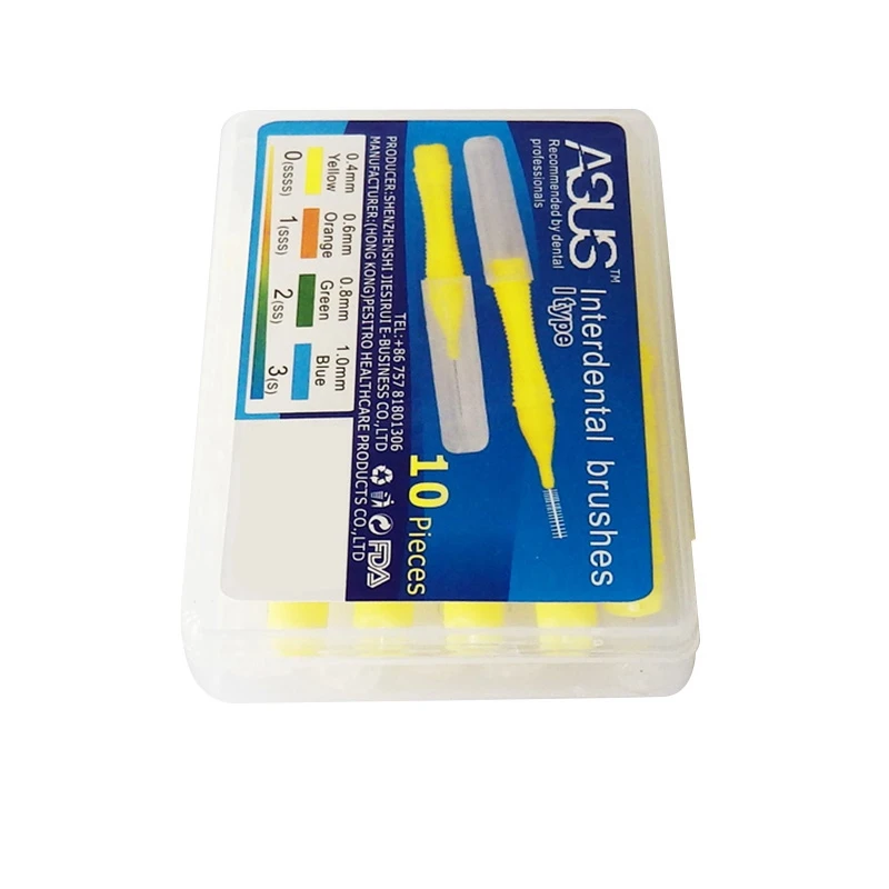 

ASUS 30 Pcs Orthodontic Toothbrush Interdental Brushing Brush Clearance Brush Cleaner, 10Pcs 0.4MM & 20Pcs 0.6MM