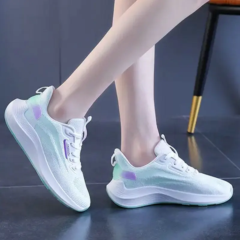 2023 New Women's Shoes Road Running Mesh Breathable Casual Sneakers Lace Up Comfort Sports Lightweight Workout Shoes Zapatillas