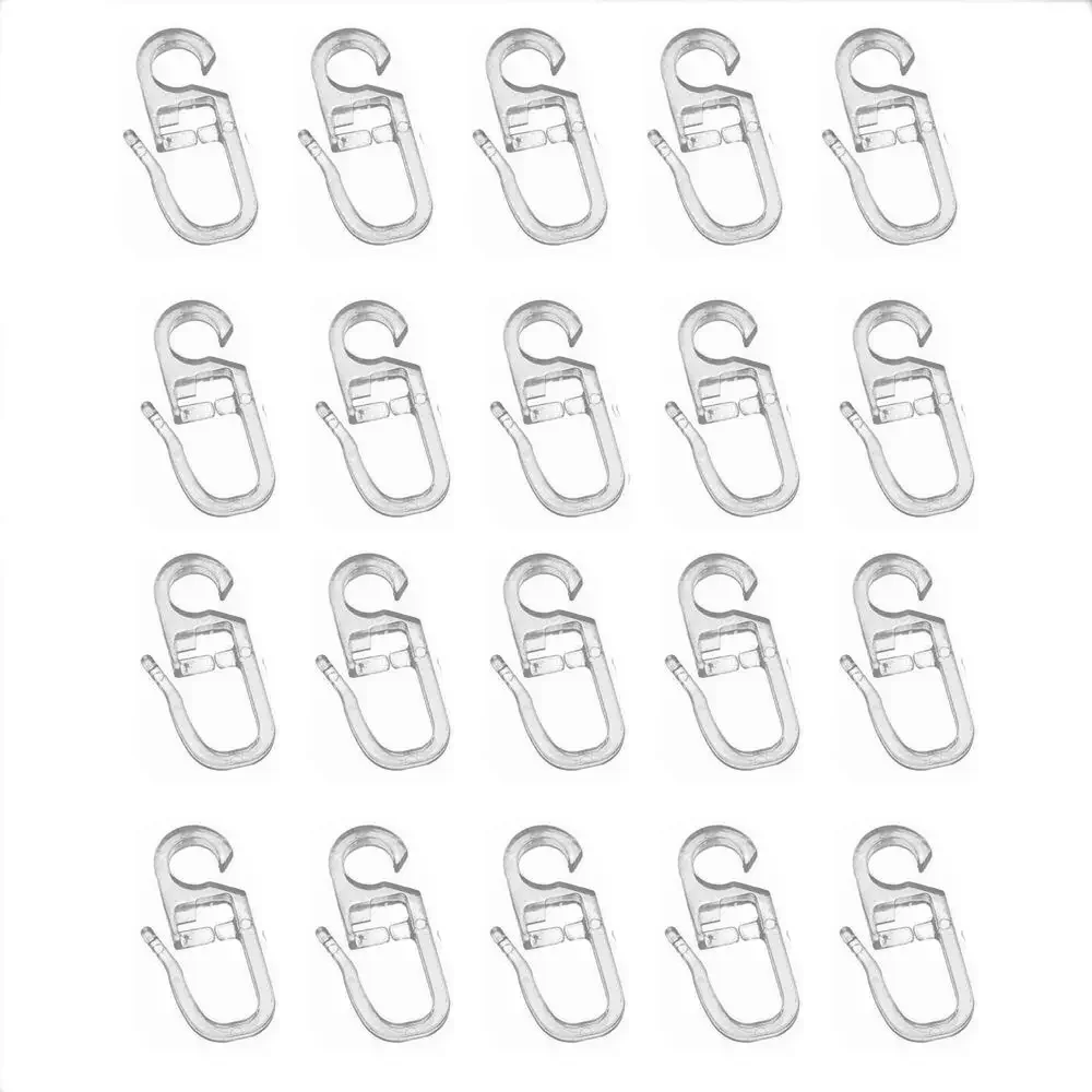 

Пластиковые крючки для штор 20 шт