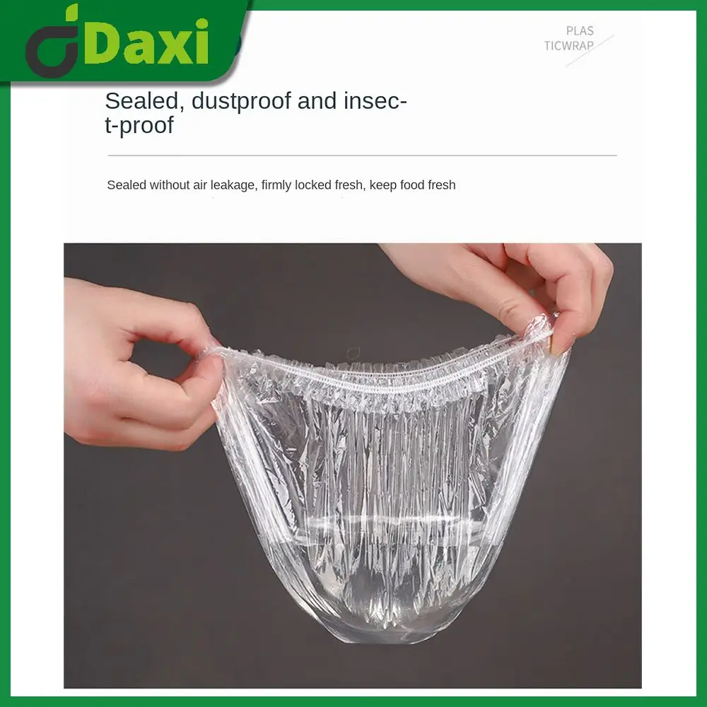 

For Dishes Plate Cling Film Cover 100pcs Film Bag Stretch Elastic Plastic Rubber Cover Kitchen Tool Kitchen Tableware Dustproof