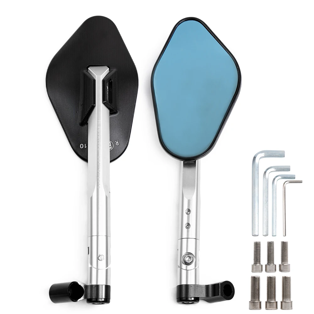 

Для KAWASAKI z750 NINJA250 HONDA R1 R6 FZ6 SUZUKI YAMAHA алюминиевый мотоцикл с ЧПУ на заказ, боковые зеркала заднего вида 8 мм 10 мм