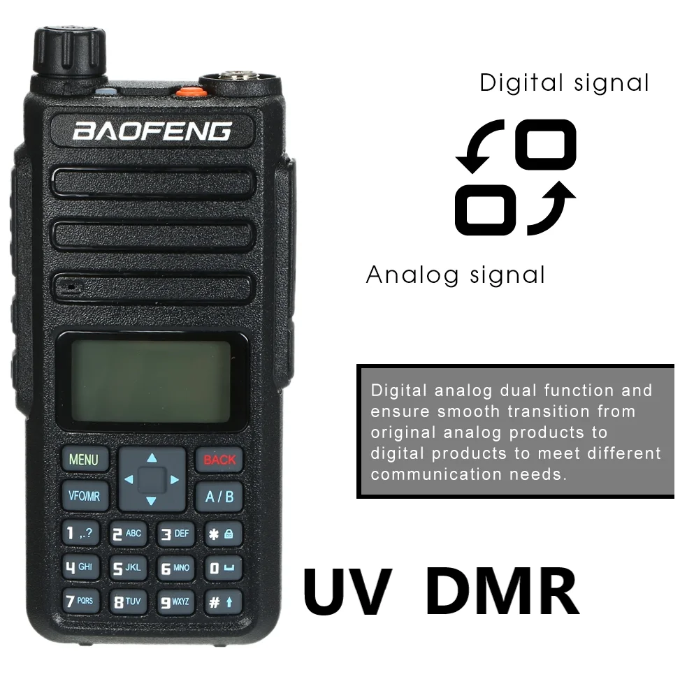 2022 new Baofeng DMR 5W high power dual frequency radio Walkie Talkie WALKI TALKI  Quad-band High Power  CB Ham  Upgraded of5.3