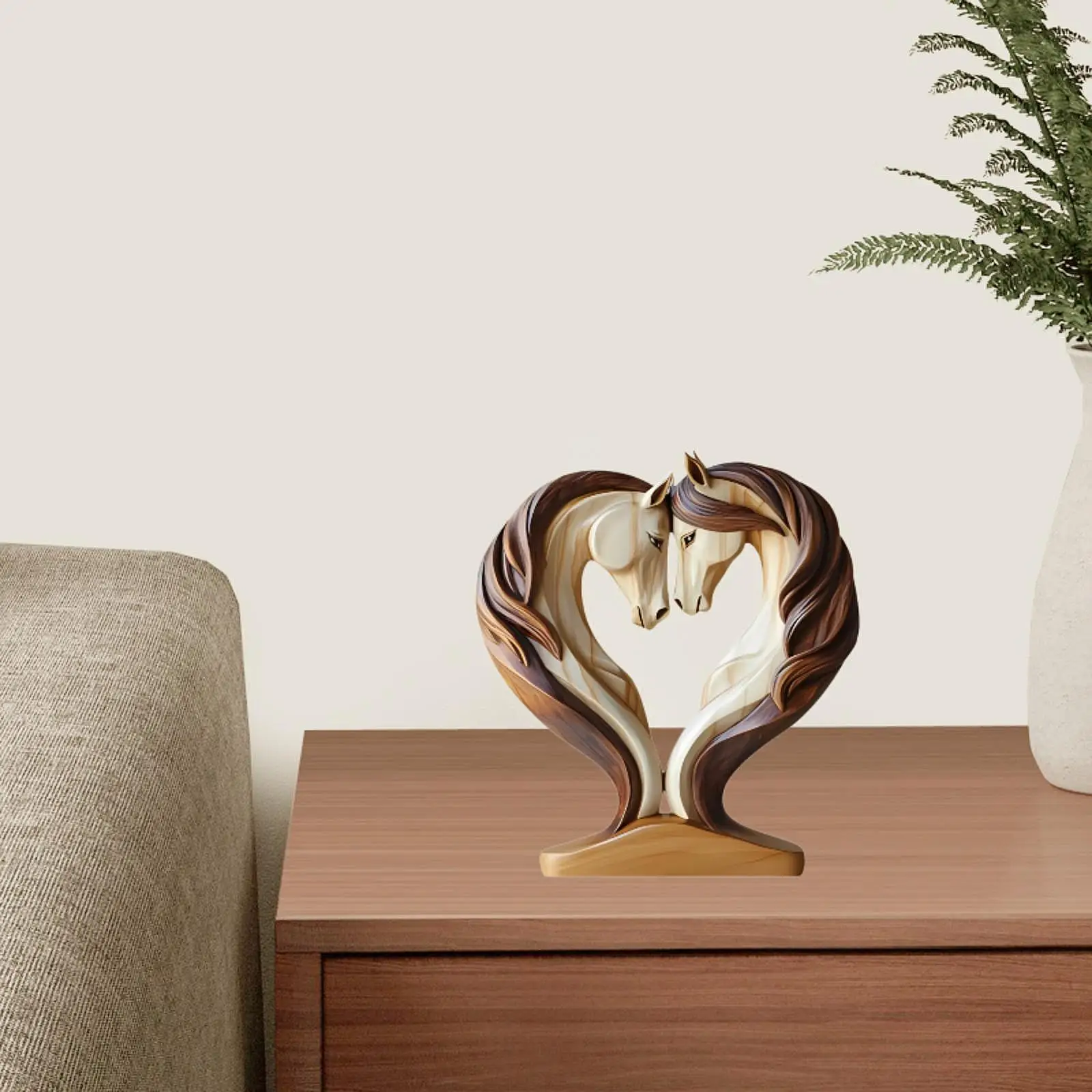 

Деревянная статуя лошадей