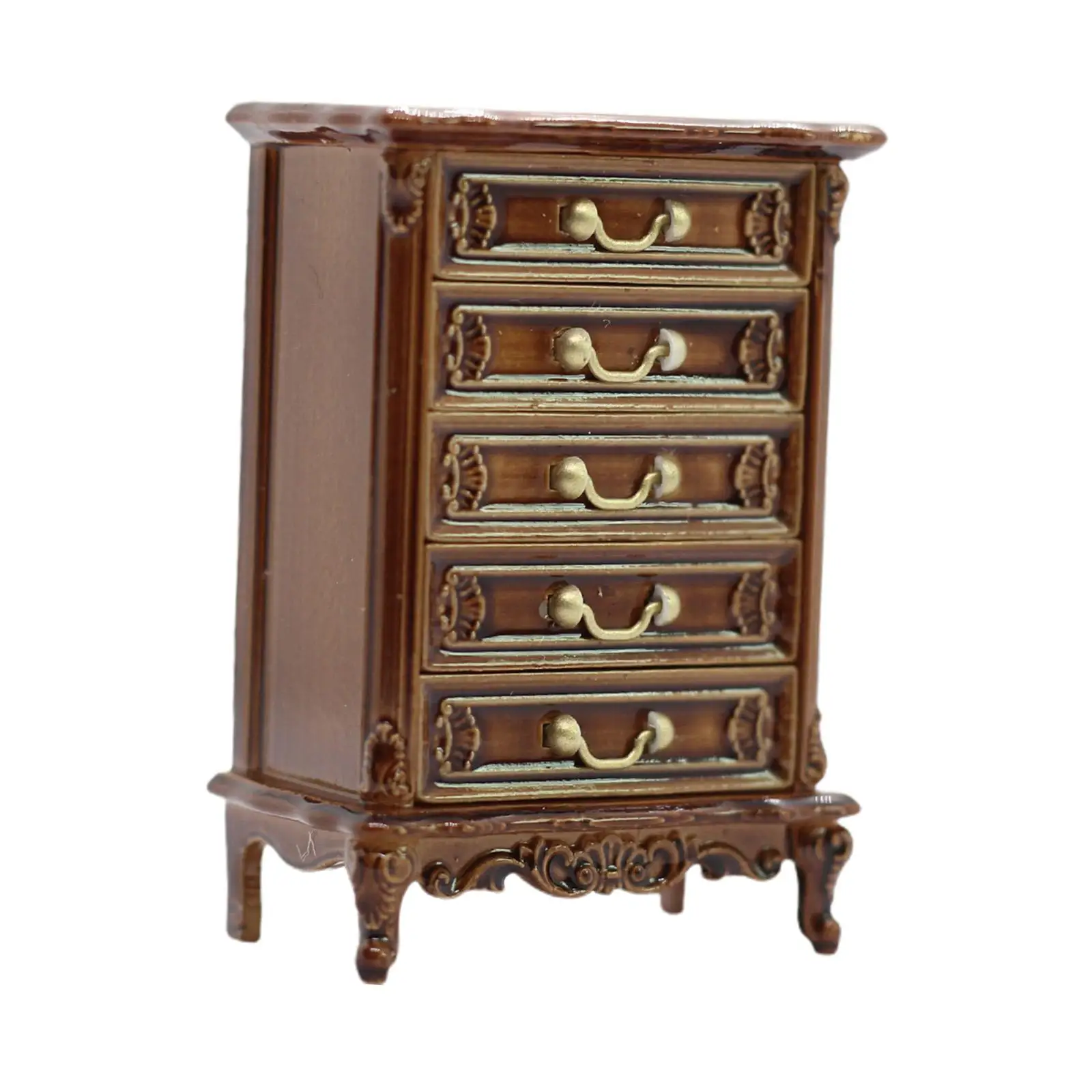 

Miniature Furniture Toys ,DIY Accs with Drawers ,Dollhouse Miniature Cabinet for