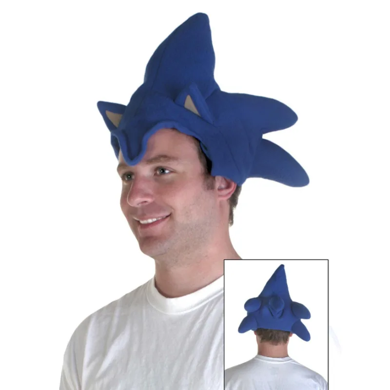 

Sonic Hedgehog Sonic Anime Peripheral Hat Sonic Kid Anime Kawaii Fun Headgear Cosplay Cosplay Halloween Children's Gift Toys