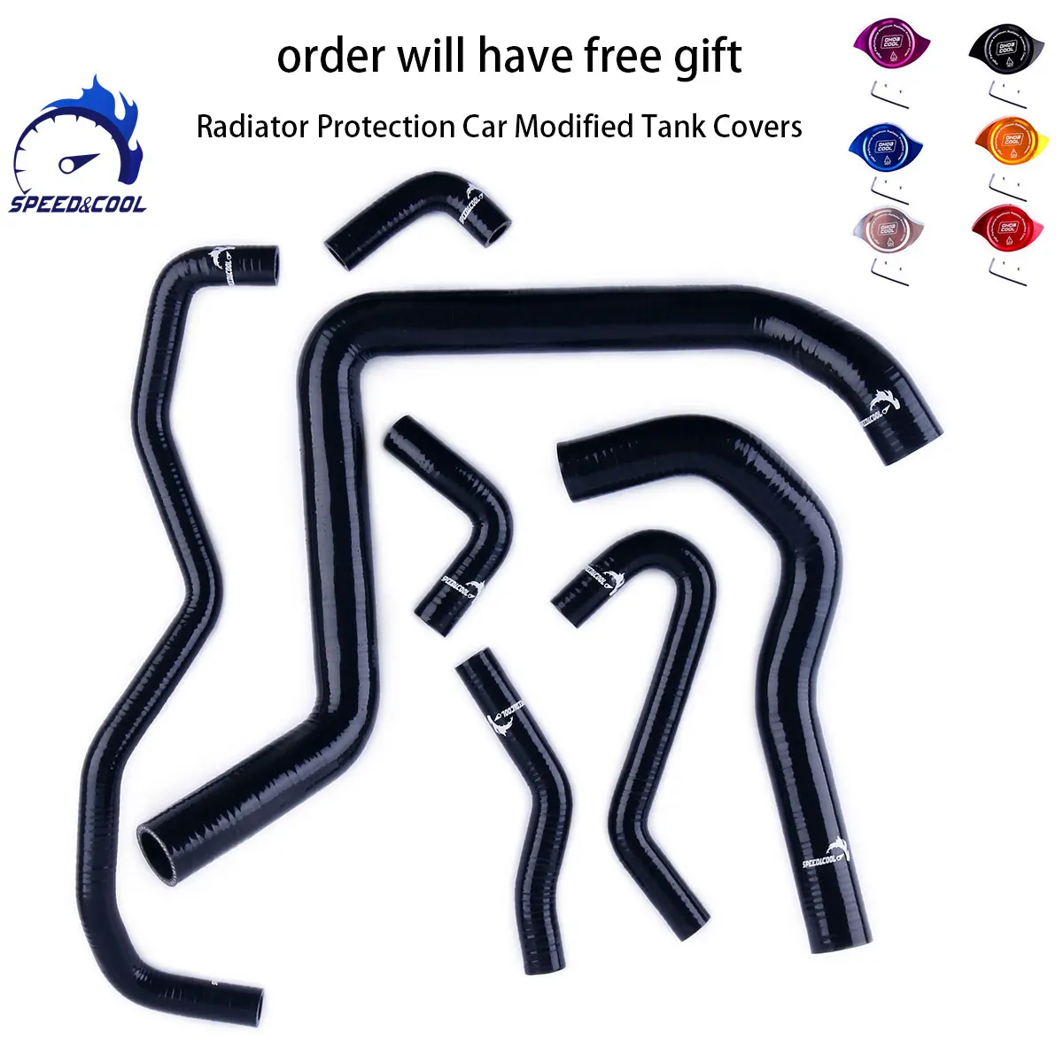 

For 1991-1994 Honda Acura Integra DB6 DB8 DC2 B18C B18C1 Silicone Radiator Coolant Pipe Tube Hose Kit