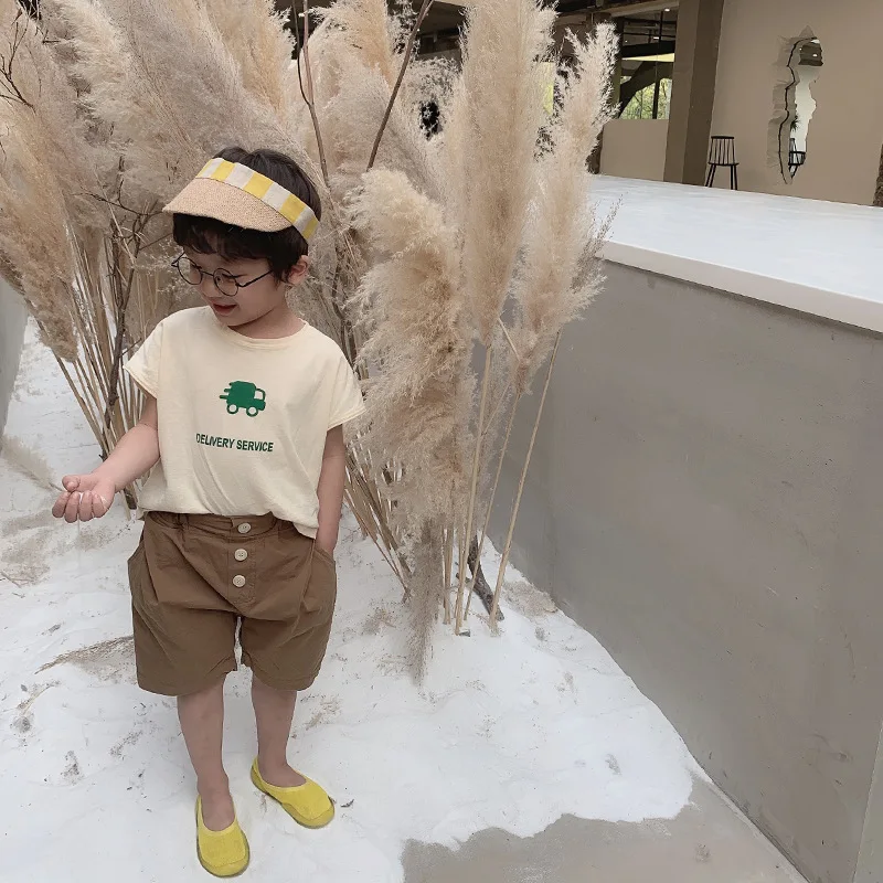 Летние мягкие футболки без рукавов для мальчиков и девочек 2022 с мультяшным