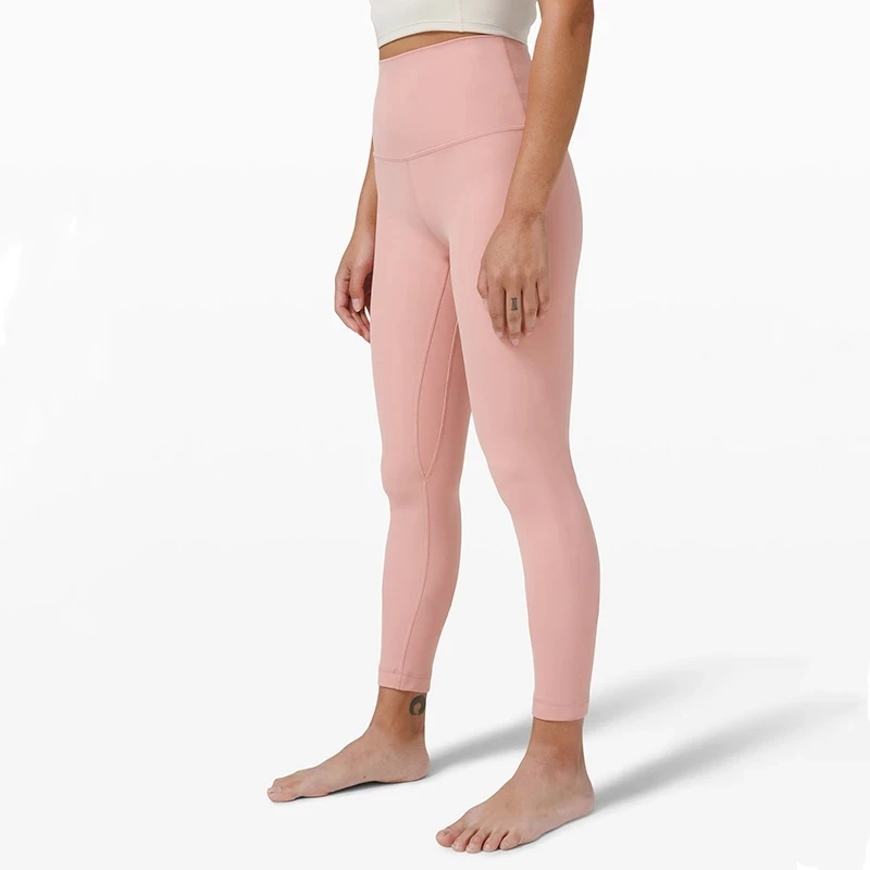 LuluWomen Sports Fitness Leggings Woman's Elastic Yoga Leggings High Waist Legging Women Tummy Control High Quality Soft Legging